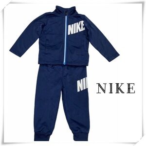 Nike Kids Full Zip Sweatsuit Navy Blue 18Month